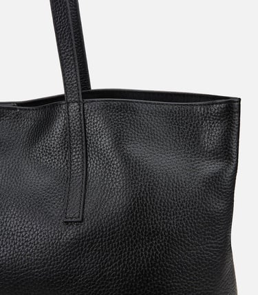  Kadın Deri Siyah Tote Çanta