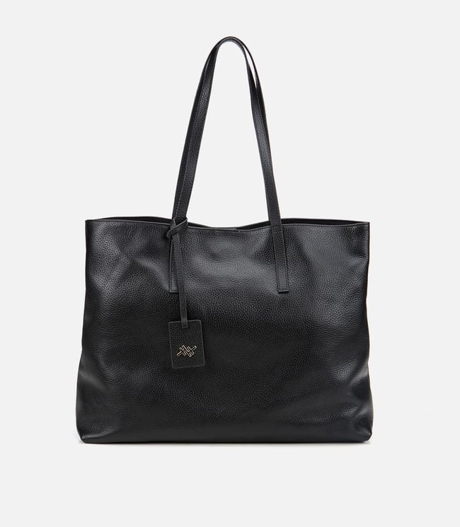  Kadın Deri Siyah Tote Çanta