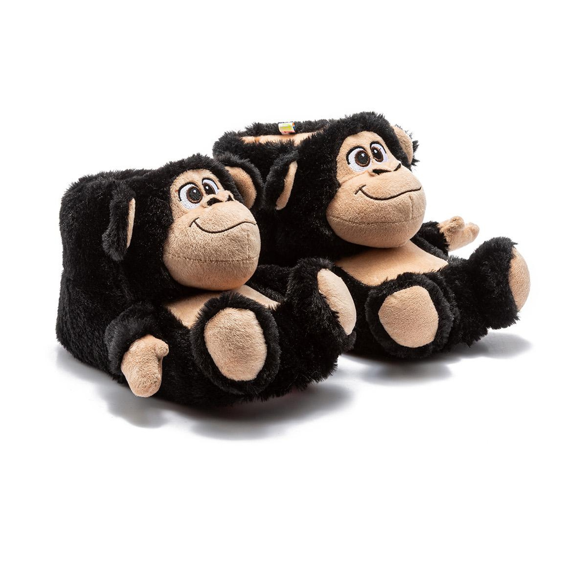 Maymun Çocuk Hayvanlı Panduf Siyah 30/35