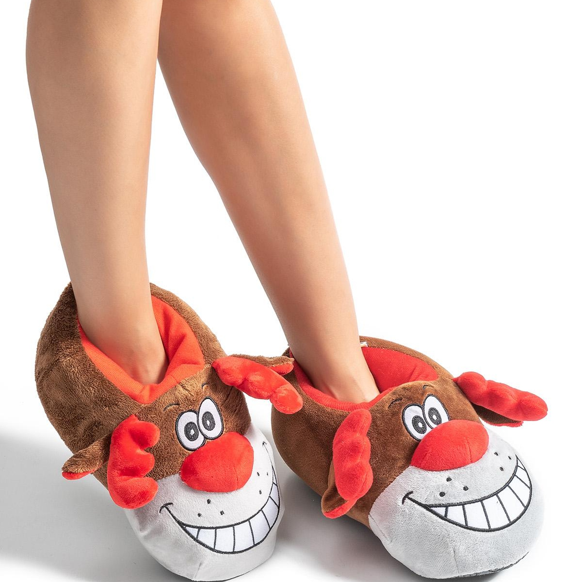 Happy Unisex Hayvanlı Panduf Kahverengi 36/43