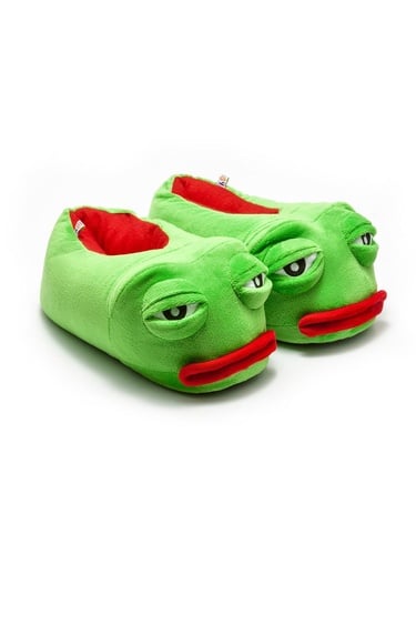  Frog Unisex Hayvanlı Panduf Yeşil 36/41