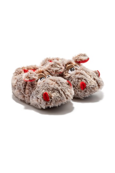  Carmen Unisex Hayvanlı Panduf Gri 36/43