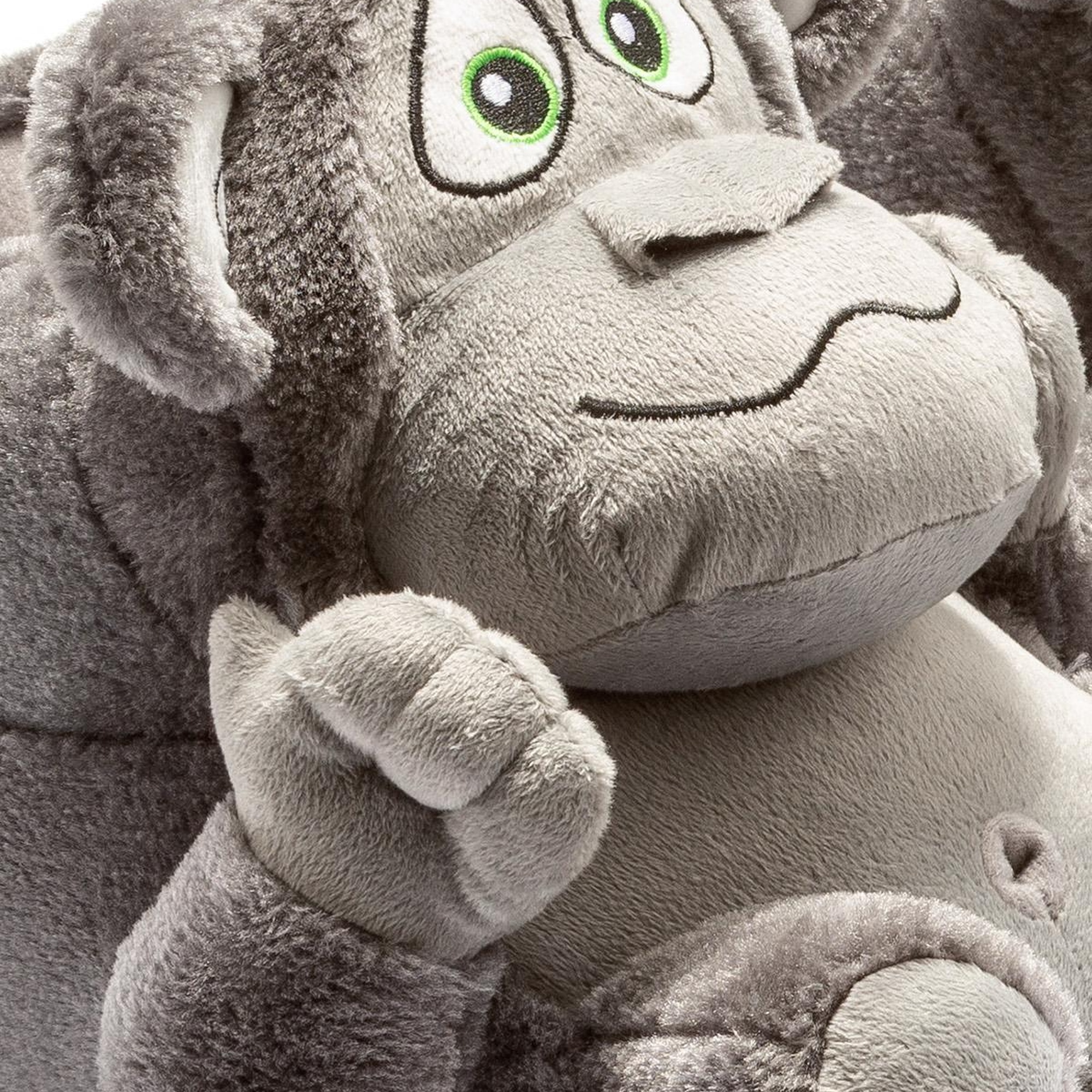 Monkey Unisex Hayvanlı Panduf Gri 36/43