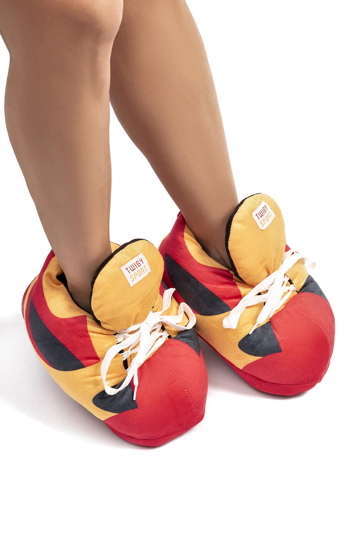  Sorty Unisex Hayvanlı Panduf Kırmızı 37/46