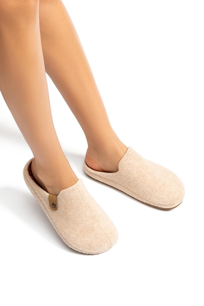  Teina Kadın, Garson Boy Ev Terliği Krem 36/40