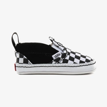  Vans Checker Slip On Bebek Siyah Sneaker