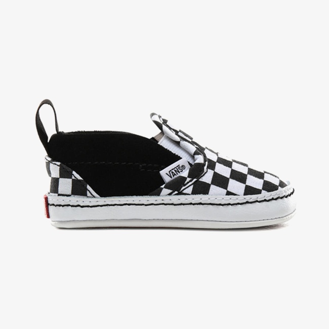  Vans Checker Slip On Bebek Siyah Sneaker
