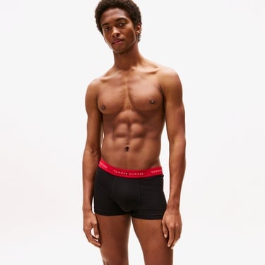  Tommy Hilfiger Trunk Erkek 3'lü Siyah Boxer
