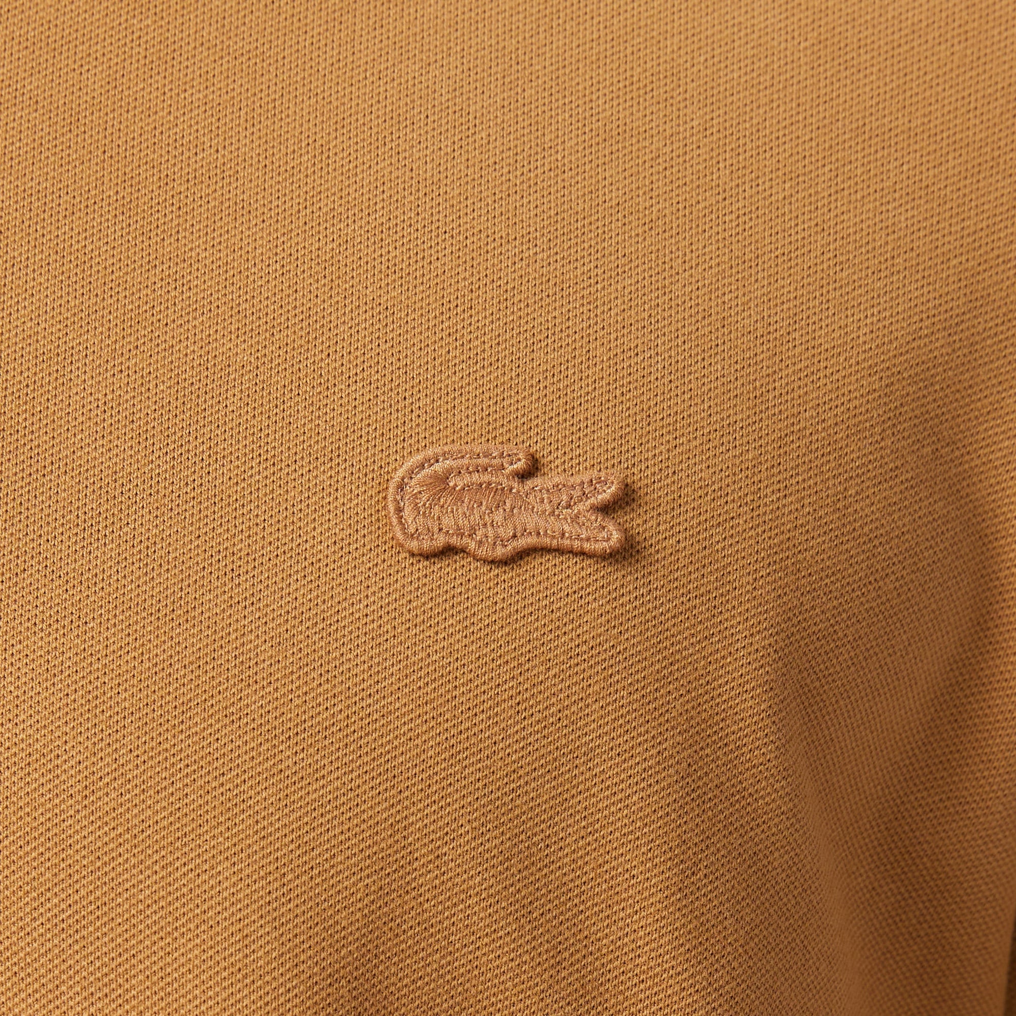 Erkek Regular Fit Uzun Kollu Açık Kahverengi Paris Polo