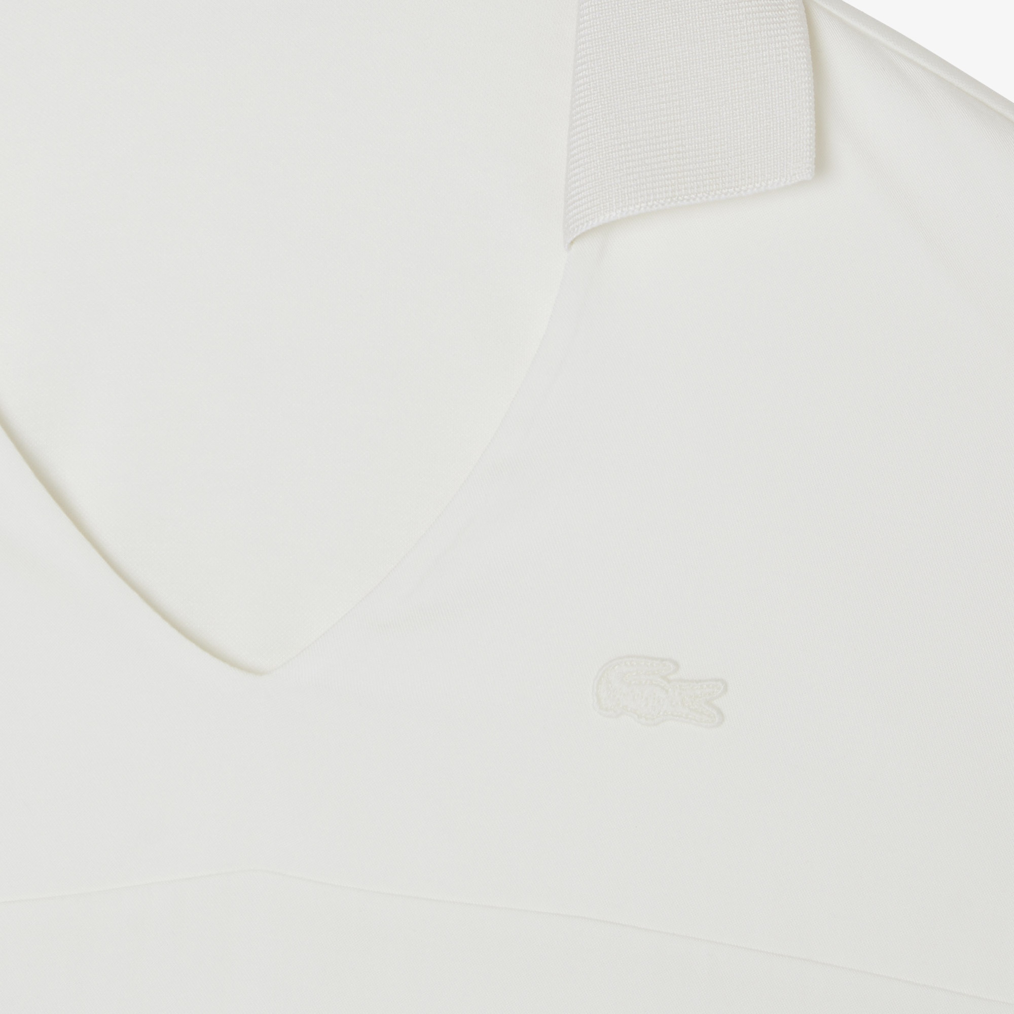 Lacoste Kadın V Yaka Beyaz T-Shirt