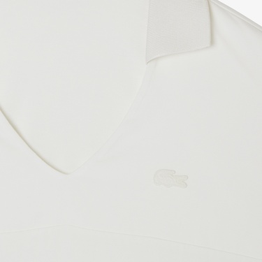  Kadın V Yaka Beyaz T-Shirt