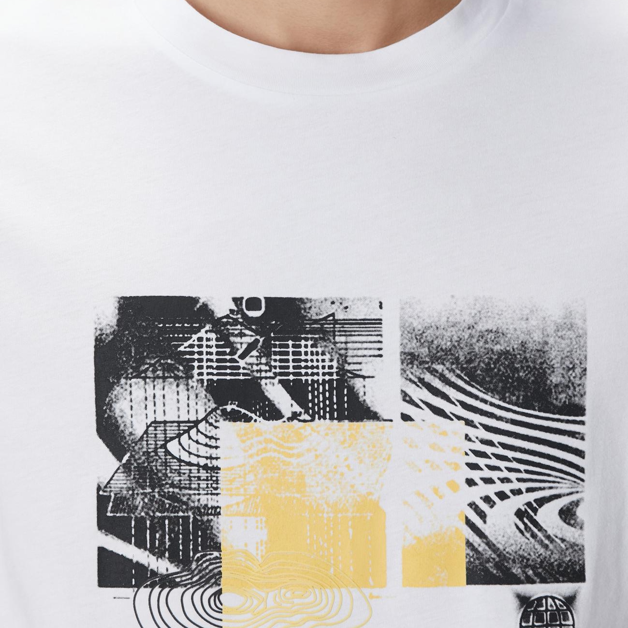 Network Erkek Beyaz T-shirt