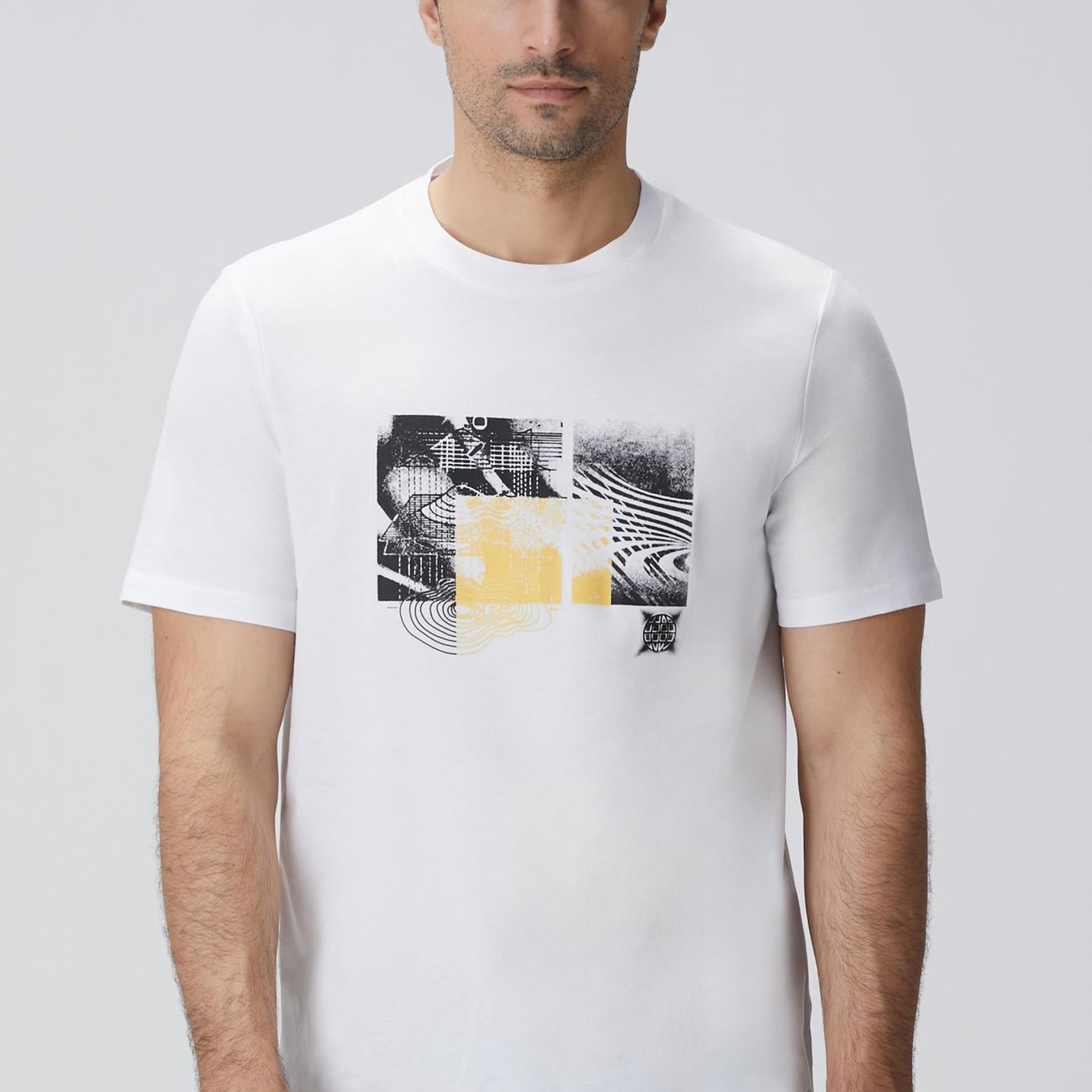 Network Erkek Beyaz T-shirt