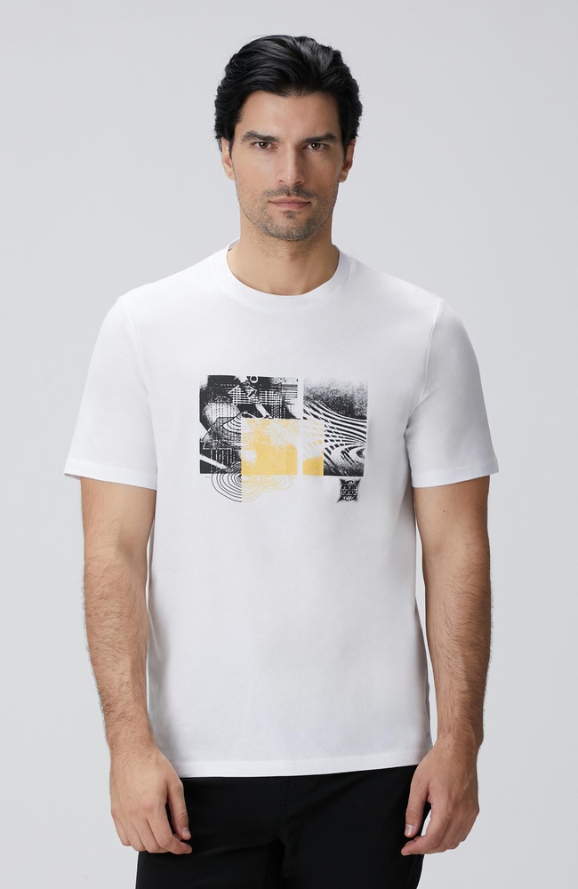  Network Erkek Beyaz T-shirt