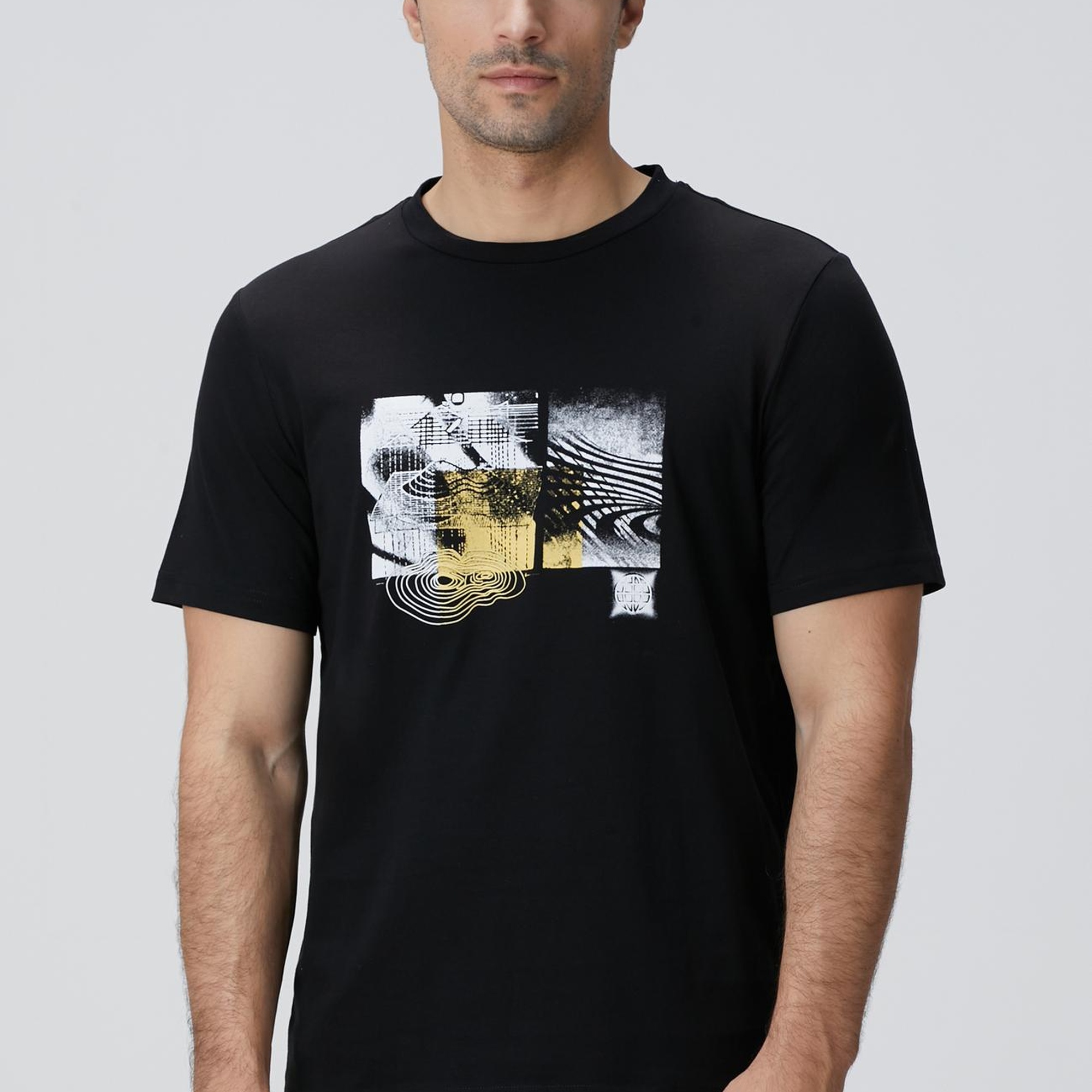 Network Erkek Siyah T-shirt