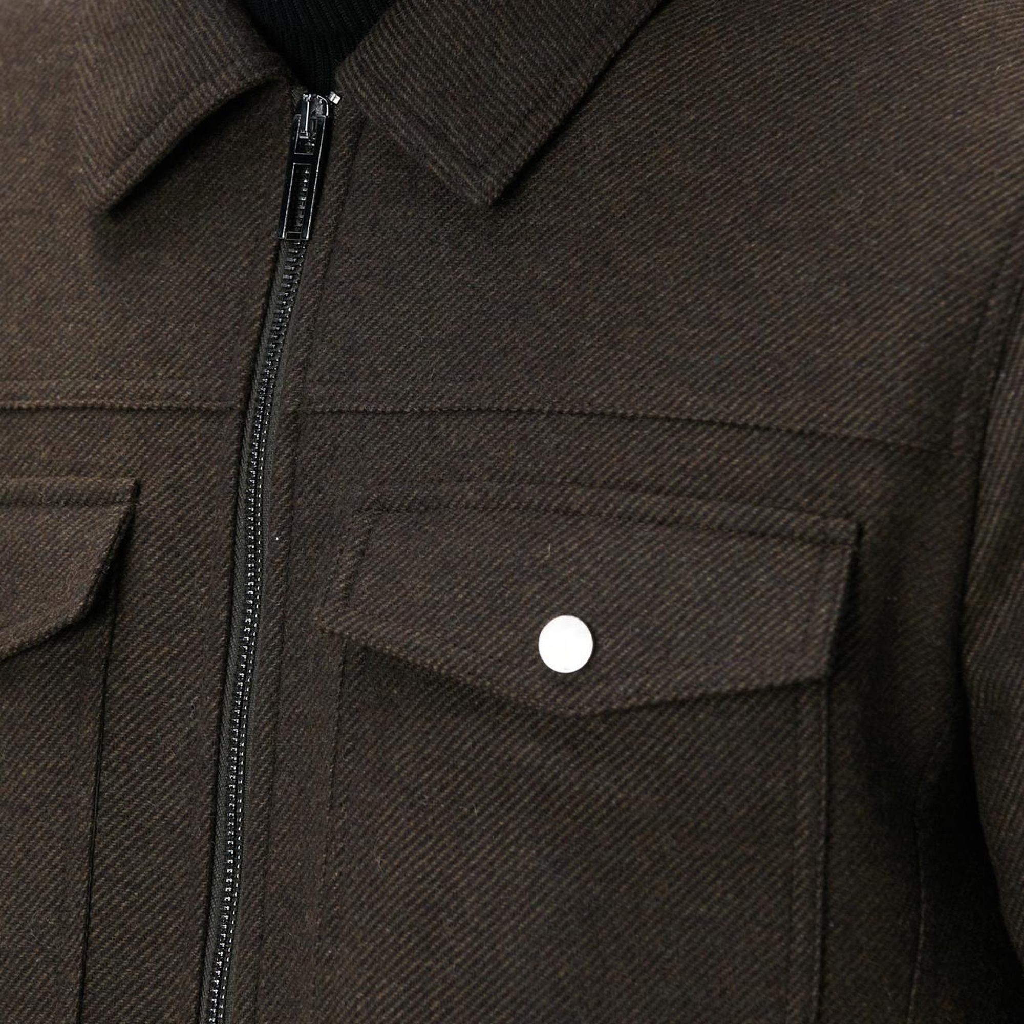 Network Erkek Haki Yün Karışımlı Mont