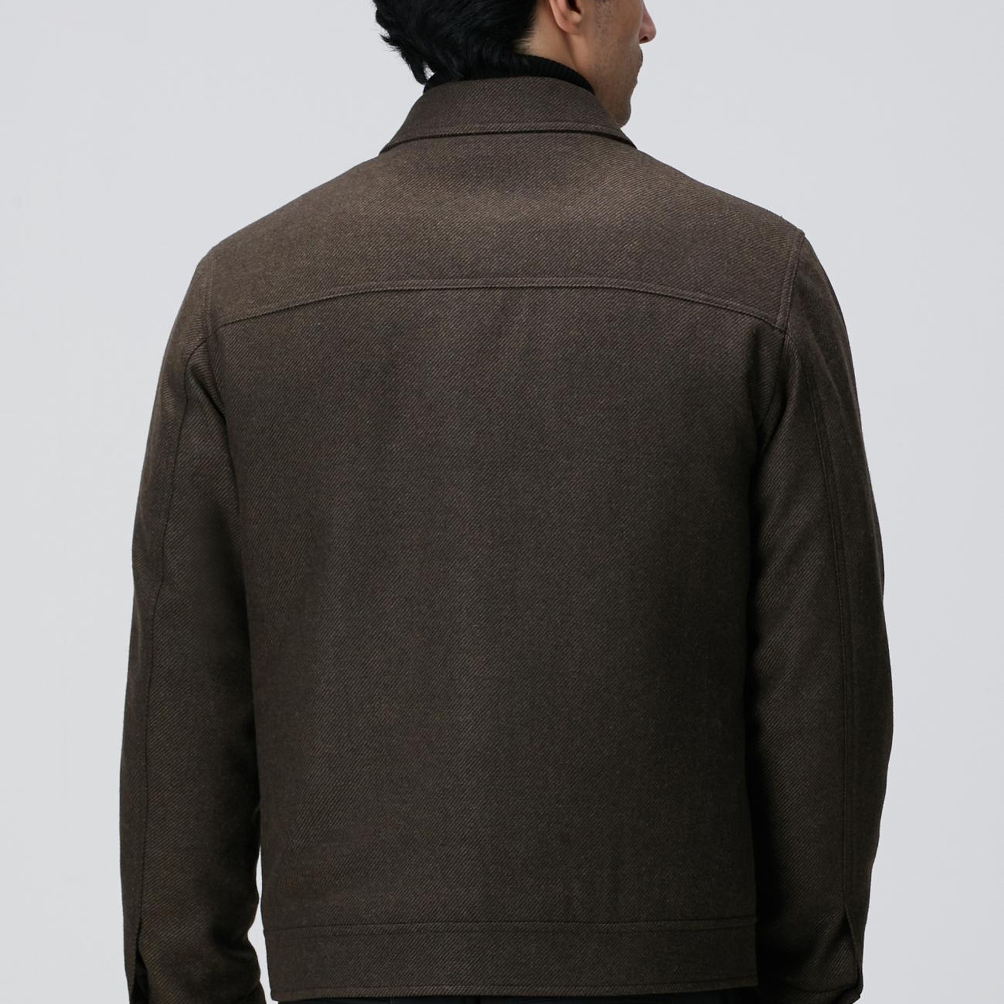 Network Erkek Haki Yün Karışımlı Mont