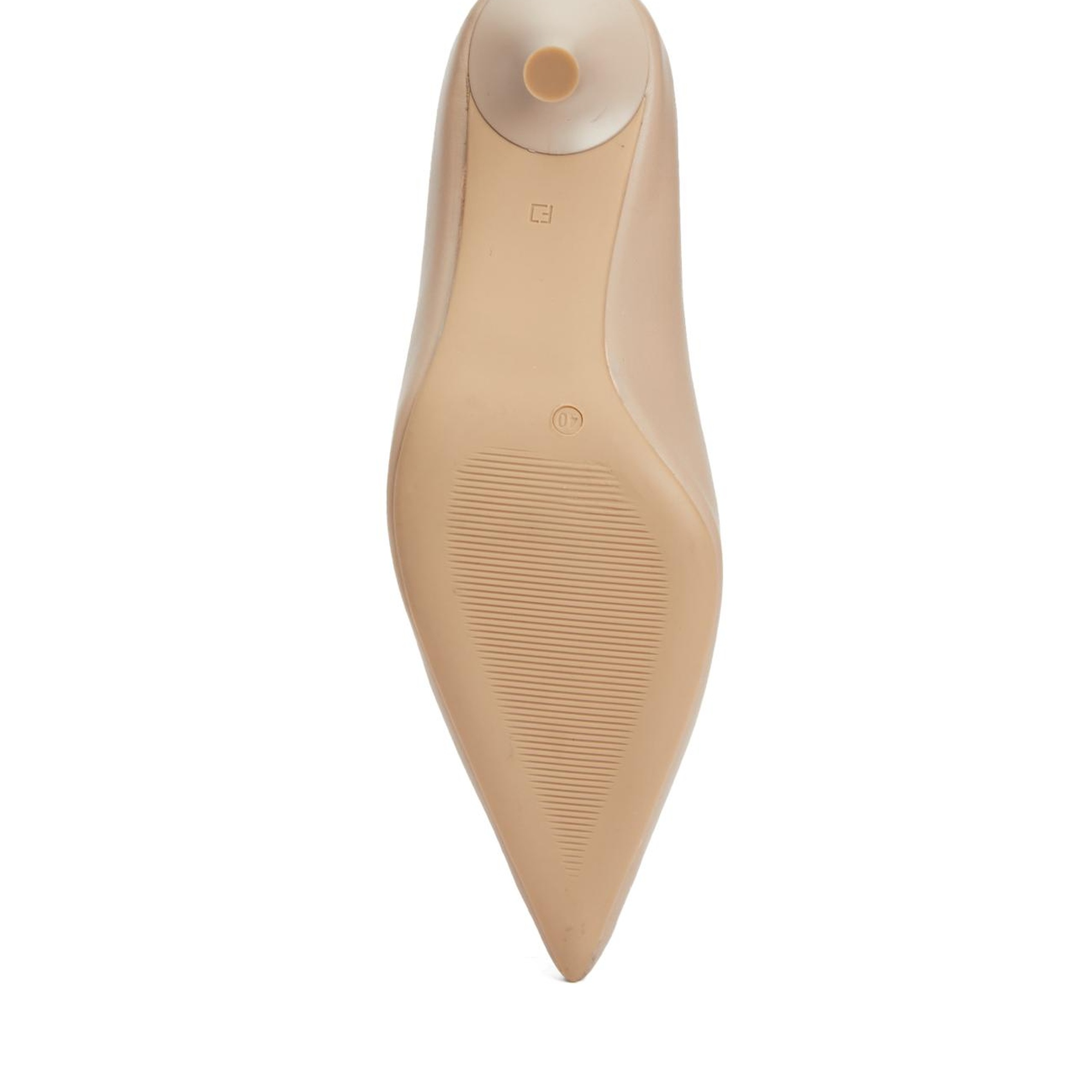 George Hogg Kadın Nude Deri Topuklu Ayakkabı