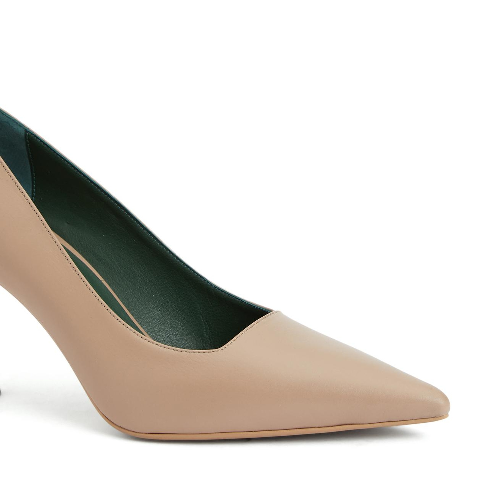 George Hogg Kadın Nude Deri Topuklu Ayakkabı