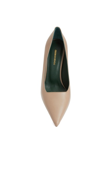  George Hogg Kadın Nude Deri Topuklu Ayakkabı