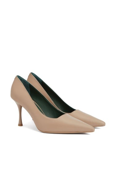  George Hogg Kadın Nude Deri Topuklu Ayakkabı