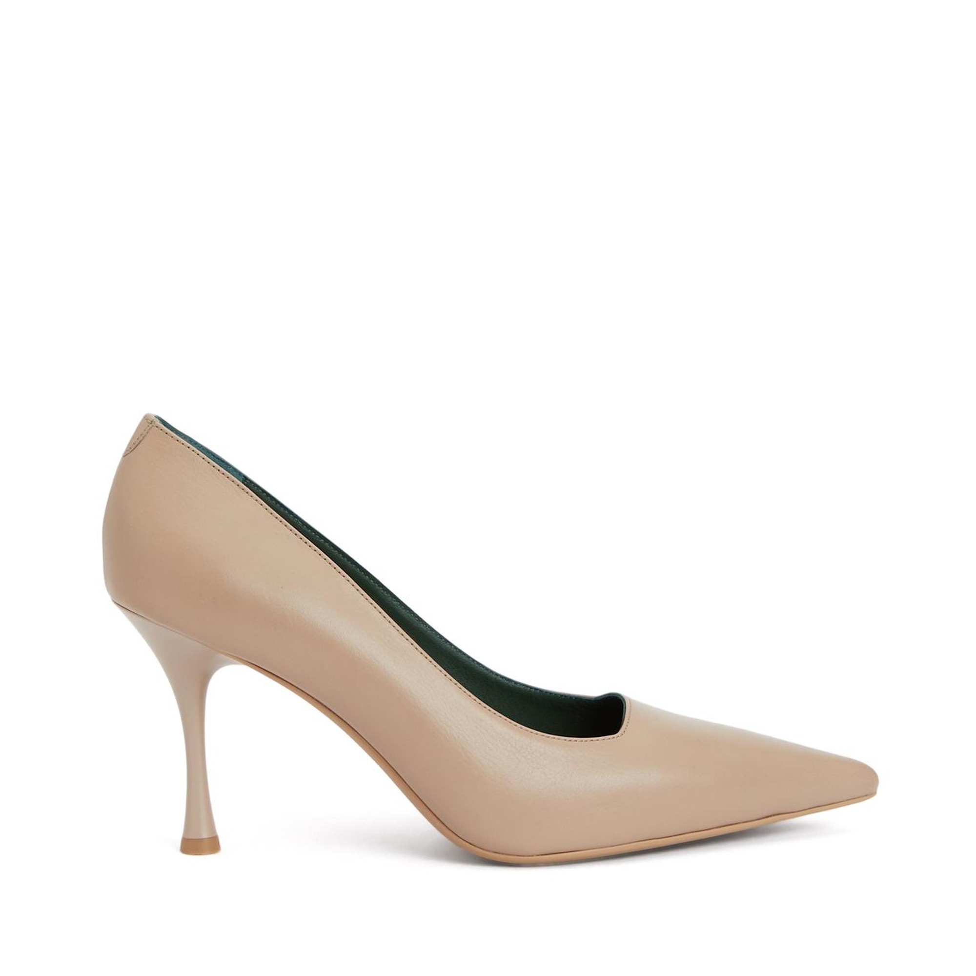 George Hogg Kadın Nude Deri Topuklu Ayakkabı