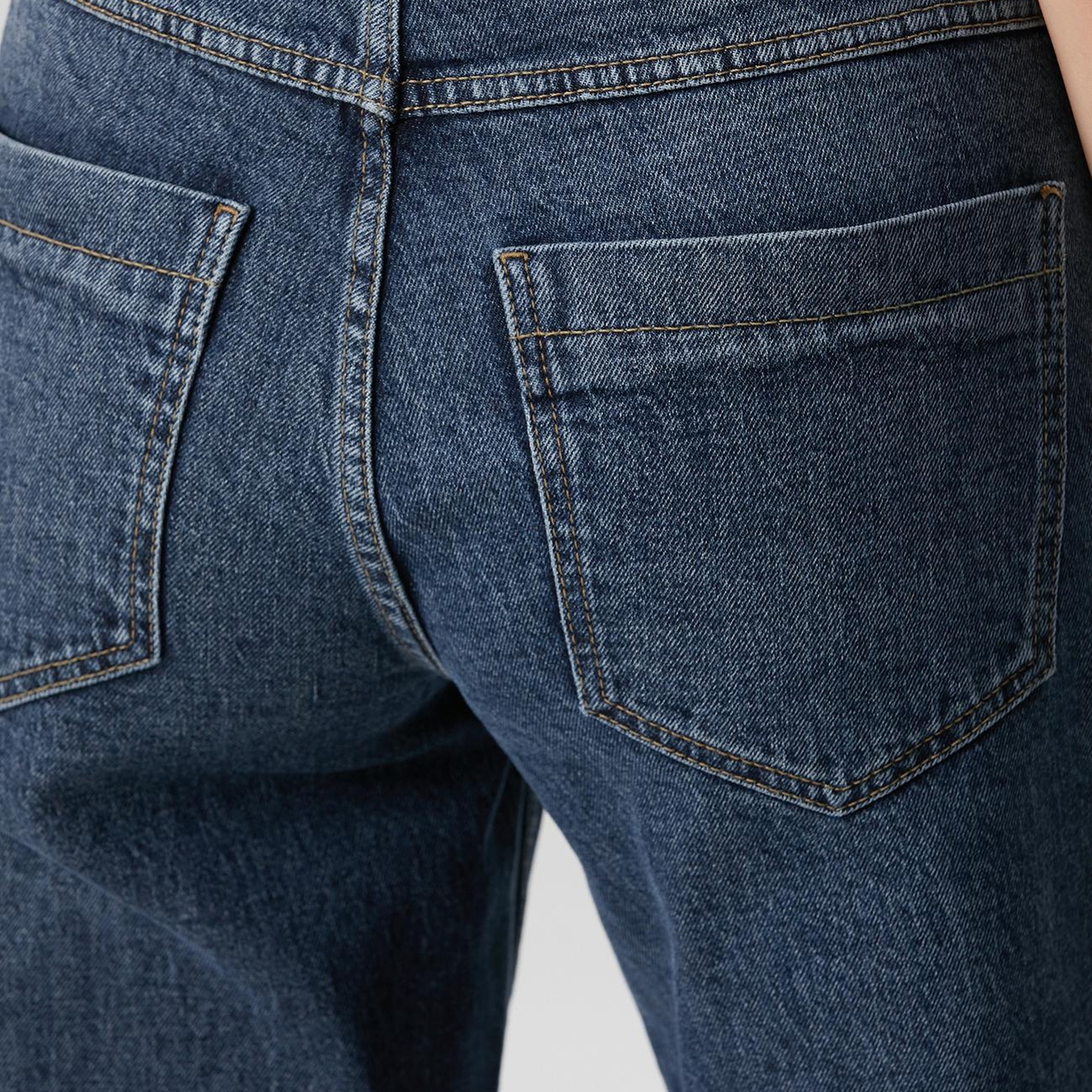 Network Kadın İndigo Straight Kalıp Denim Pantolon