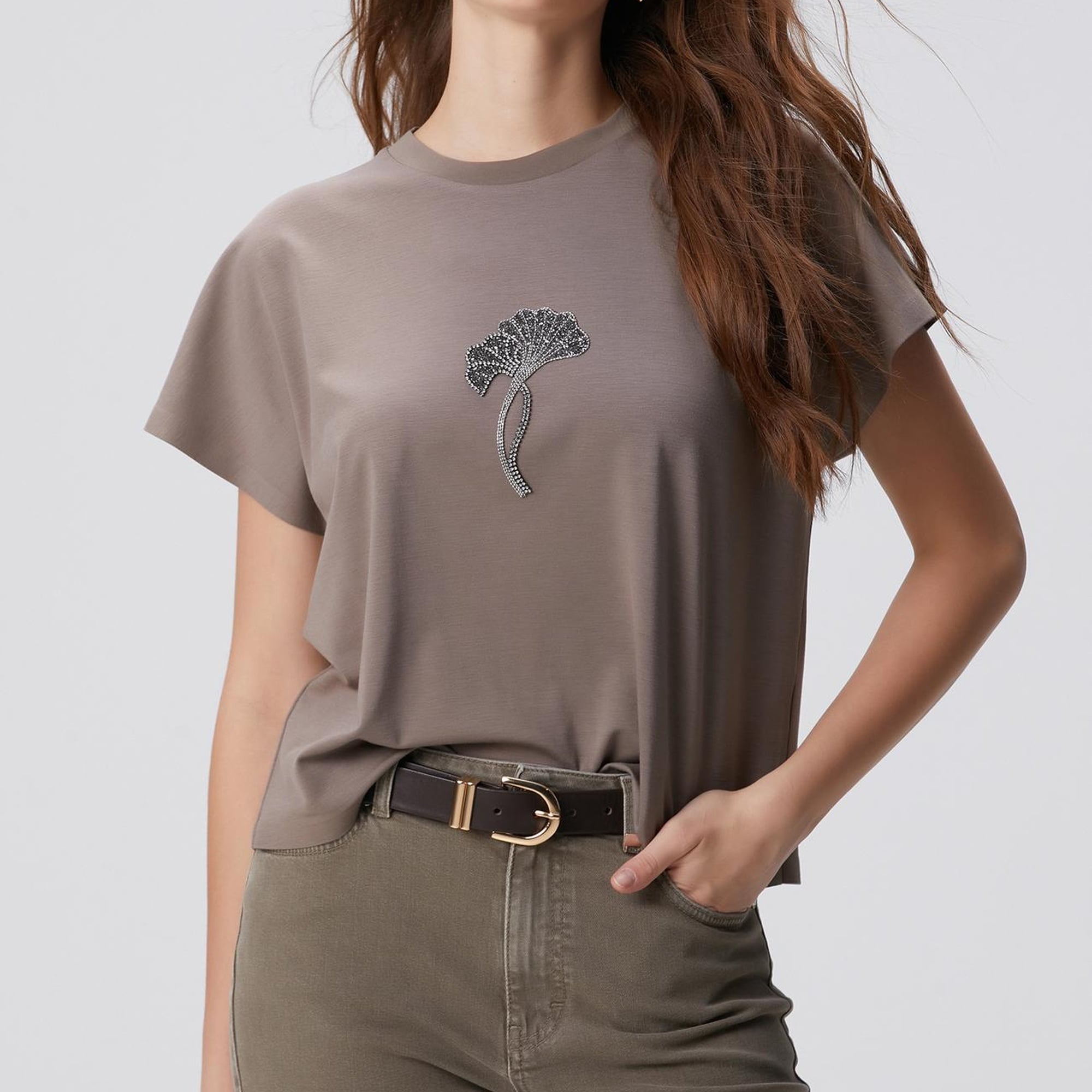 Network Kadın Vizon T-shirt