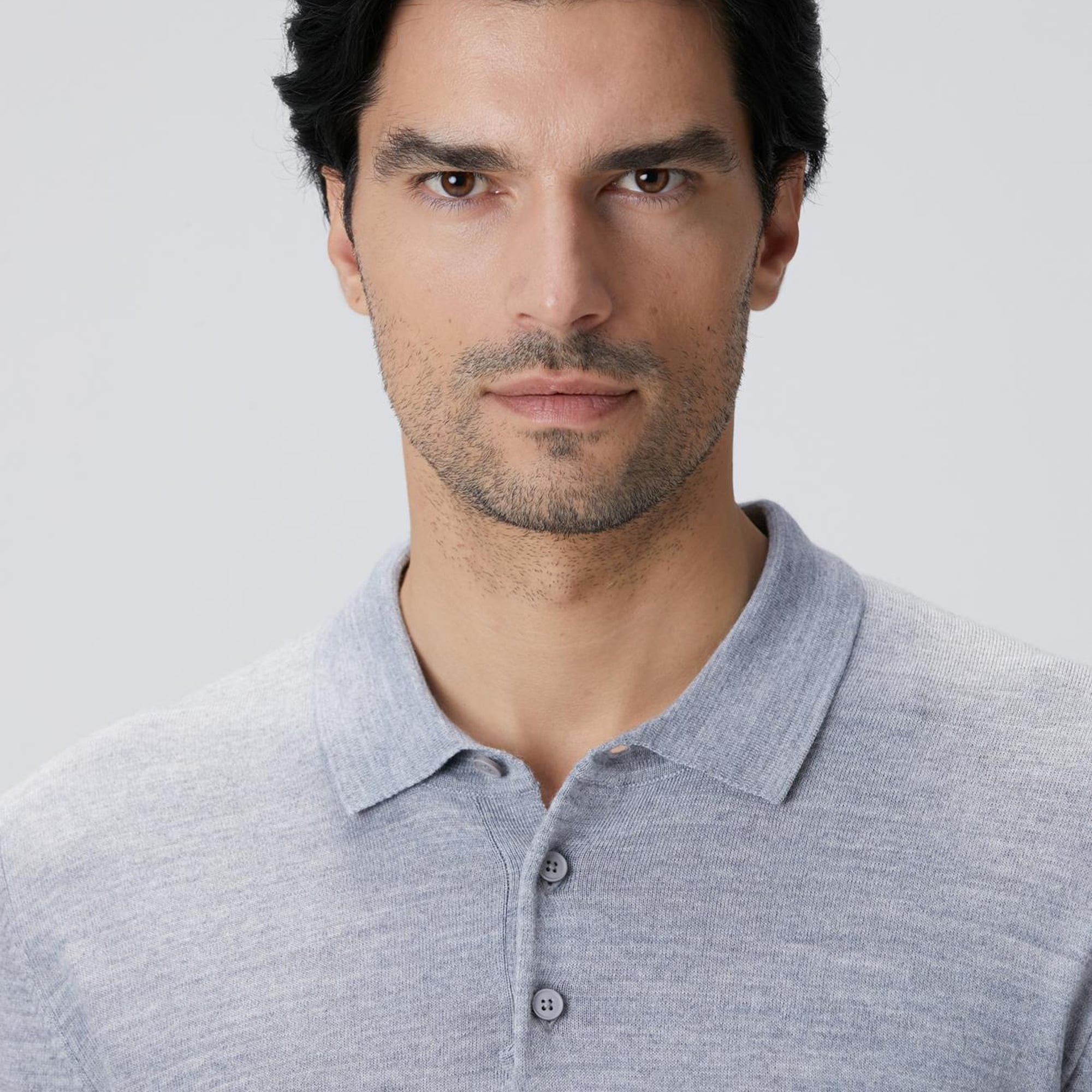 Network Erkek Gri Melanj Yün Karışımlı Triko Kazak