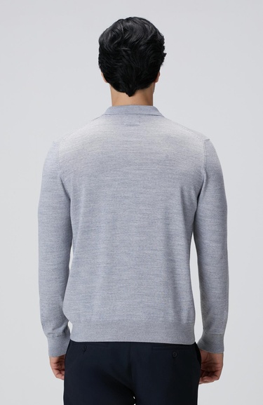  Network Erkek Gri Melanj Yün Karışımlı Triko Kazak