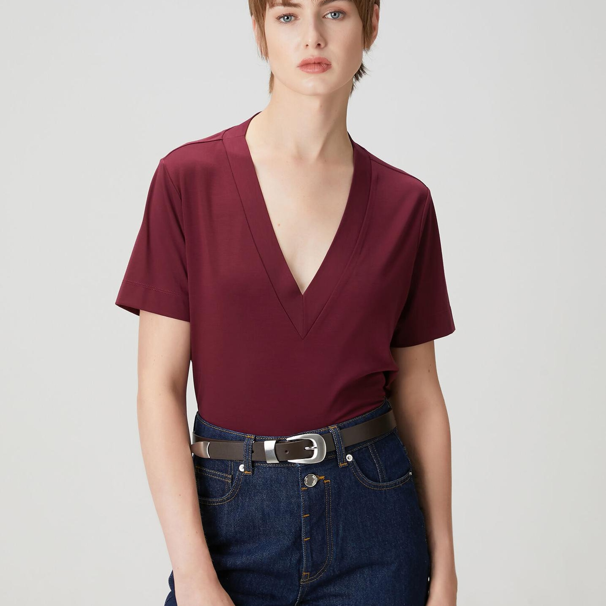 Beymen Club Kadın Bordo T-shirt