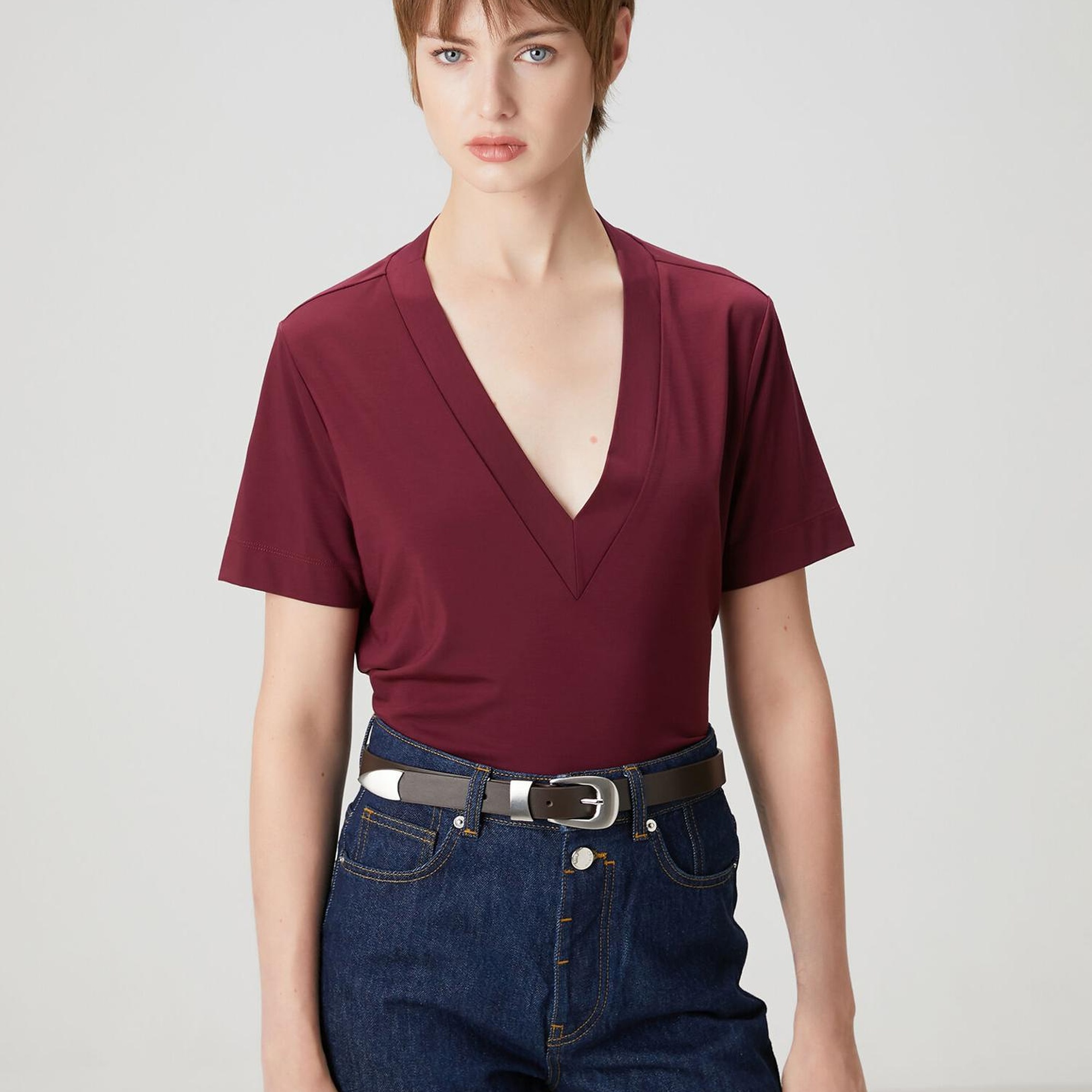 Beymen Club Kadın Bordo T-shirt