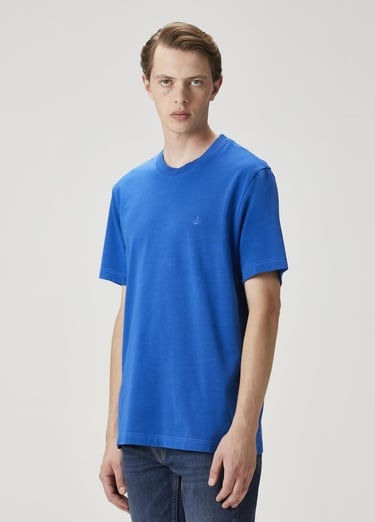  Beymen Club Erkek Saks Basic T-shirt