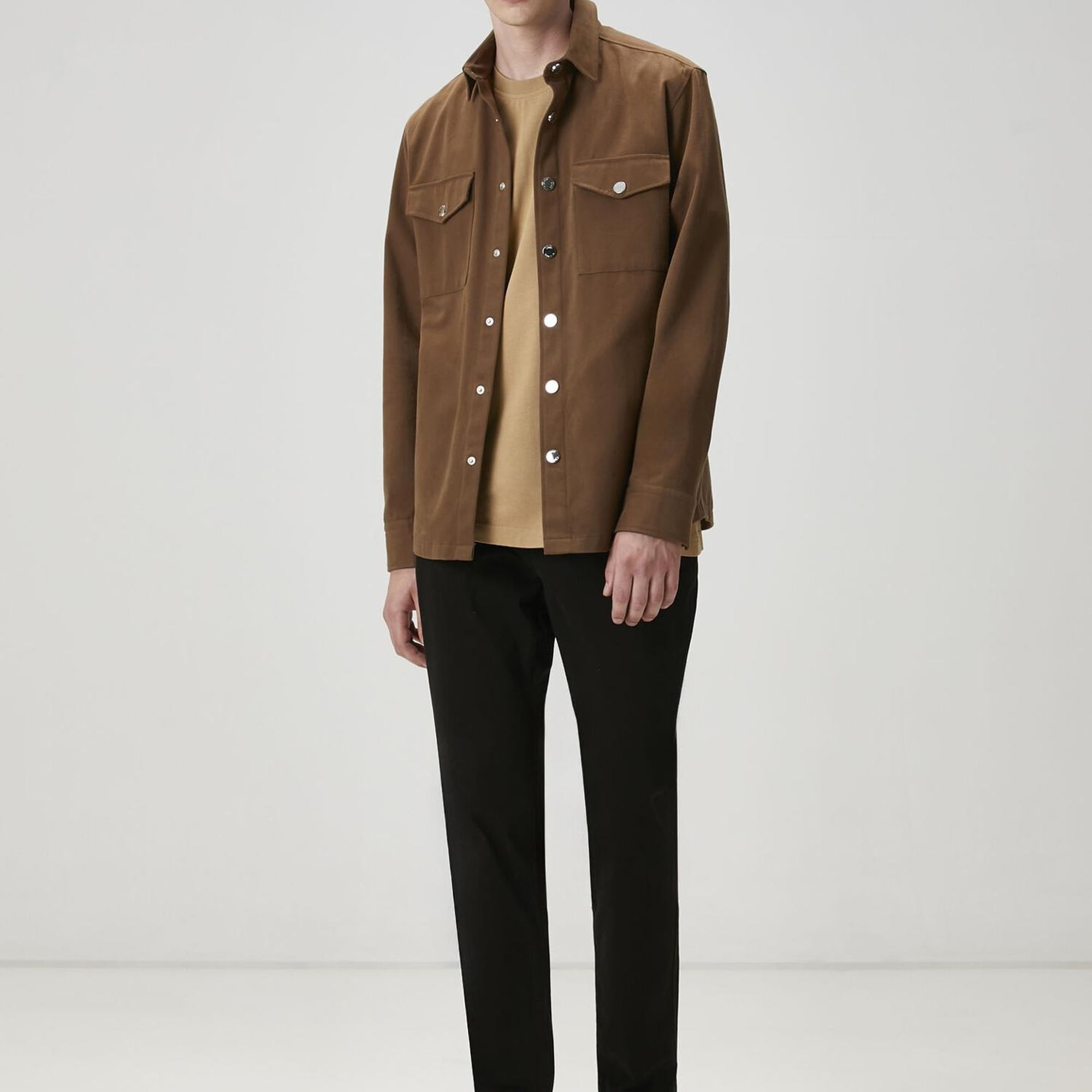 Beymen Club Erkek Relax Fit Deve Tüyü Basic T-shirt