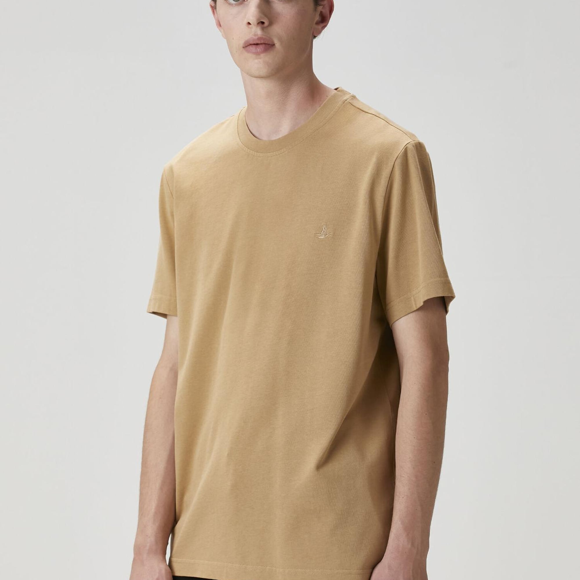 Beymen Club Erkek Relax Fit Deve Tüyü Basic T-shirt