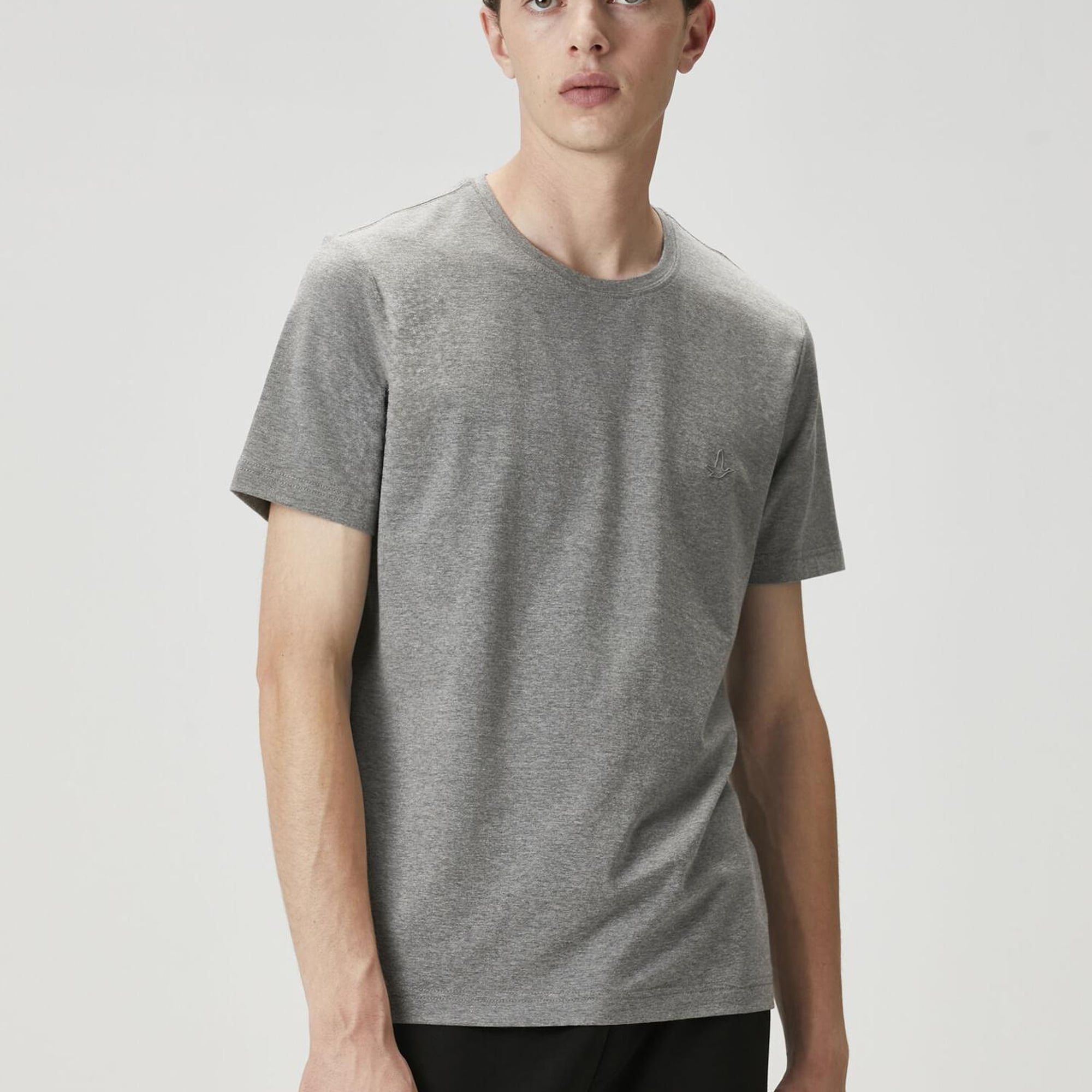 Beymen Club Erkek Gri Melanj T-shirt