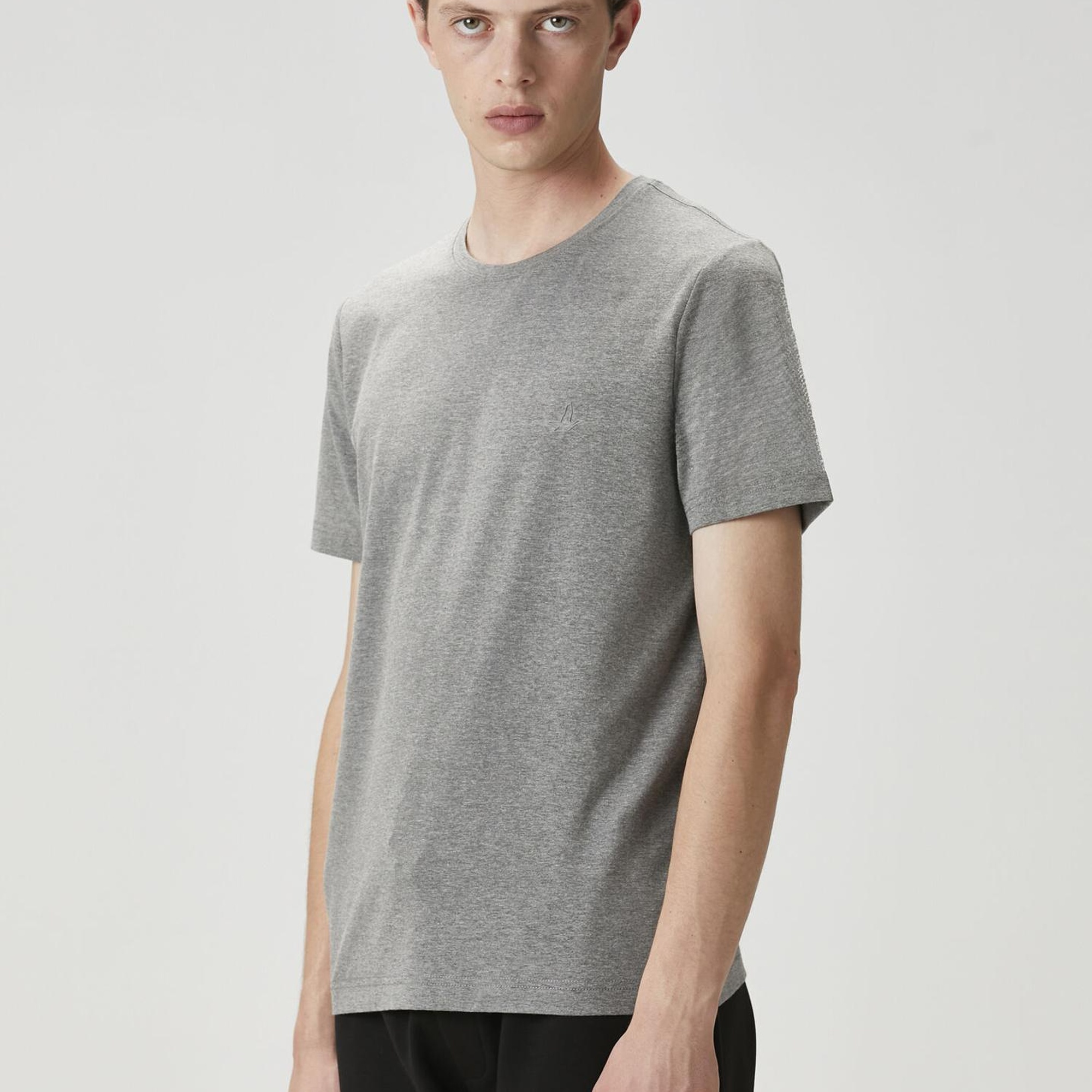 Beymen Club Erkek Gri Melanj T-shirt