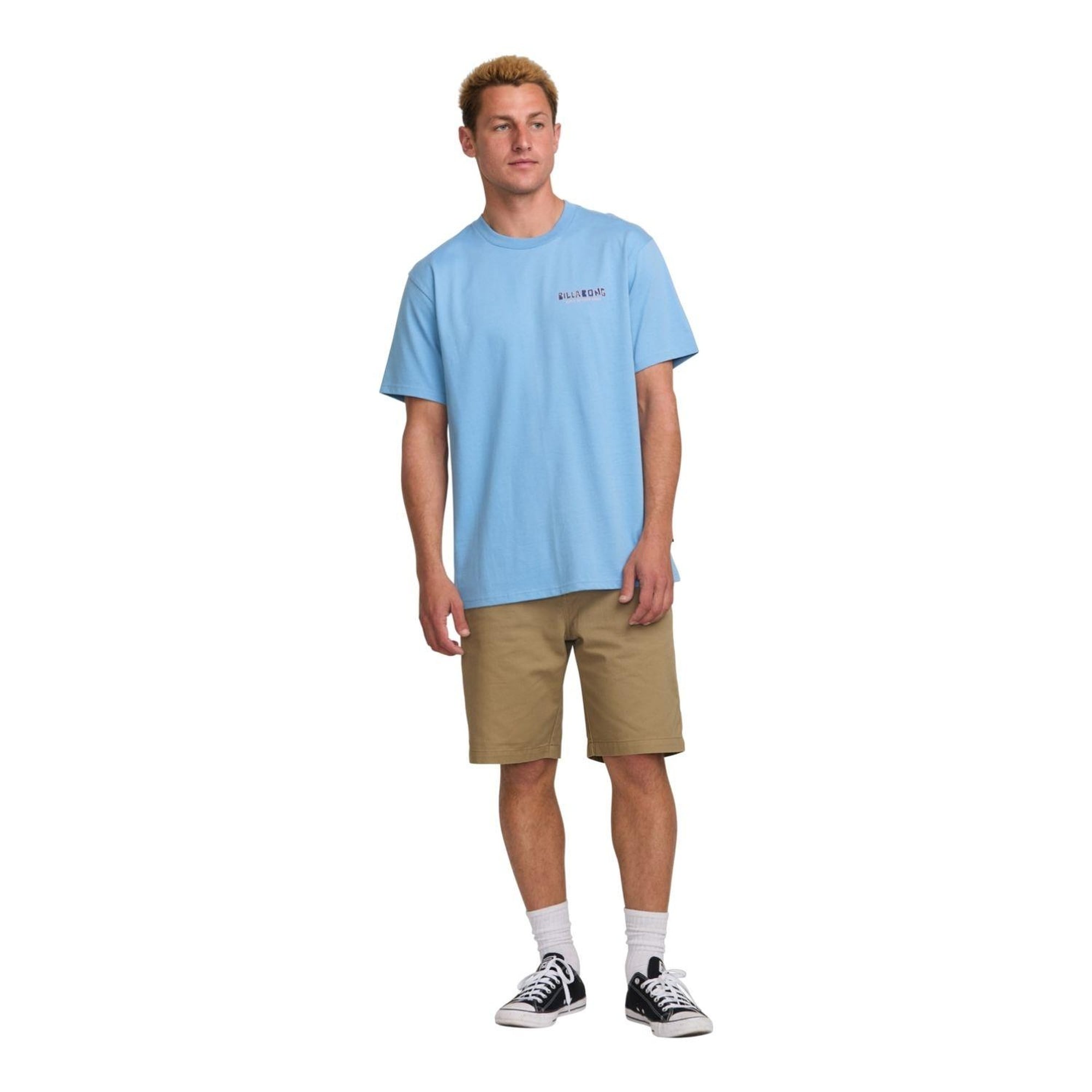 Billabong Twin Peaks Regular Ss Erkek Mavi Tişört