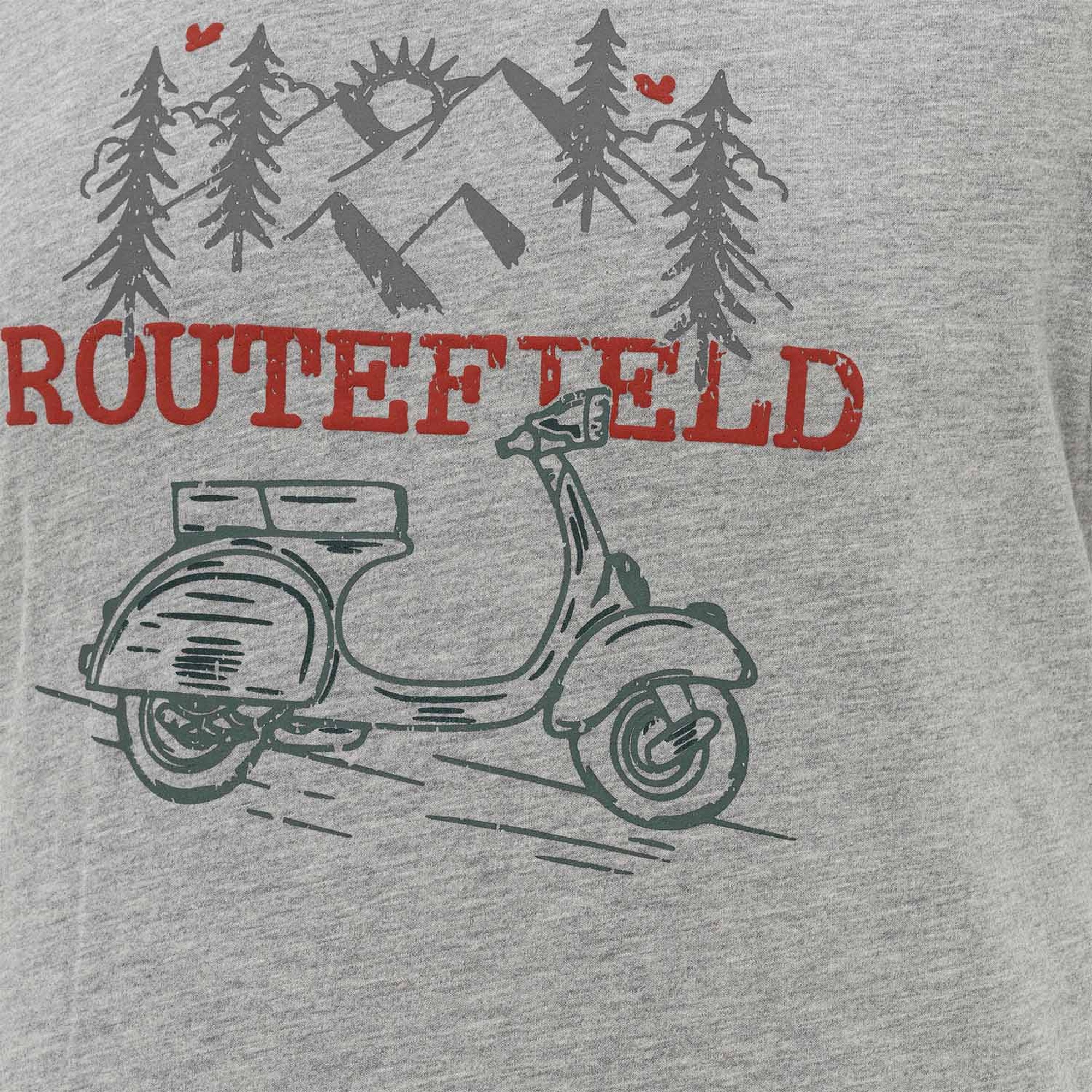 Routefield Thane Erkek Gri Tişört