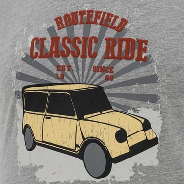  Routefield Truman Erkek Gri Tişört