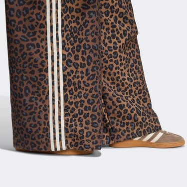  adidas Leopard Firebird Oversized Kadın Kahverengi Pantolon