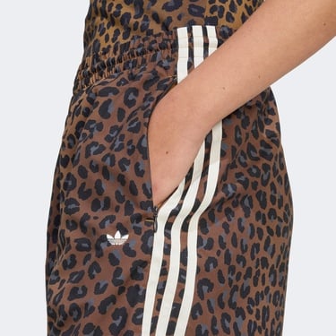 adidas Leopard Firebird Oversized Kadın Kahverengi Pantolon