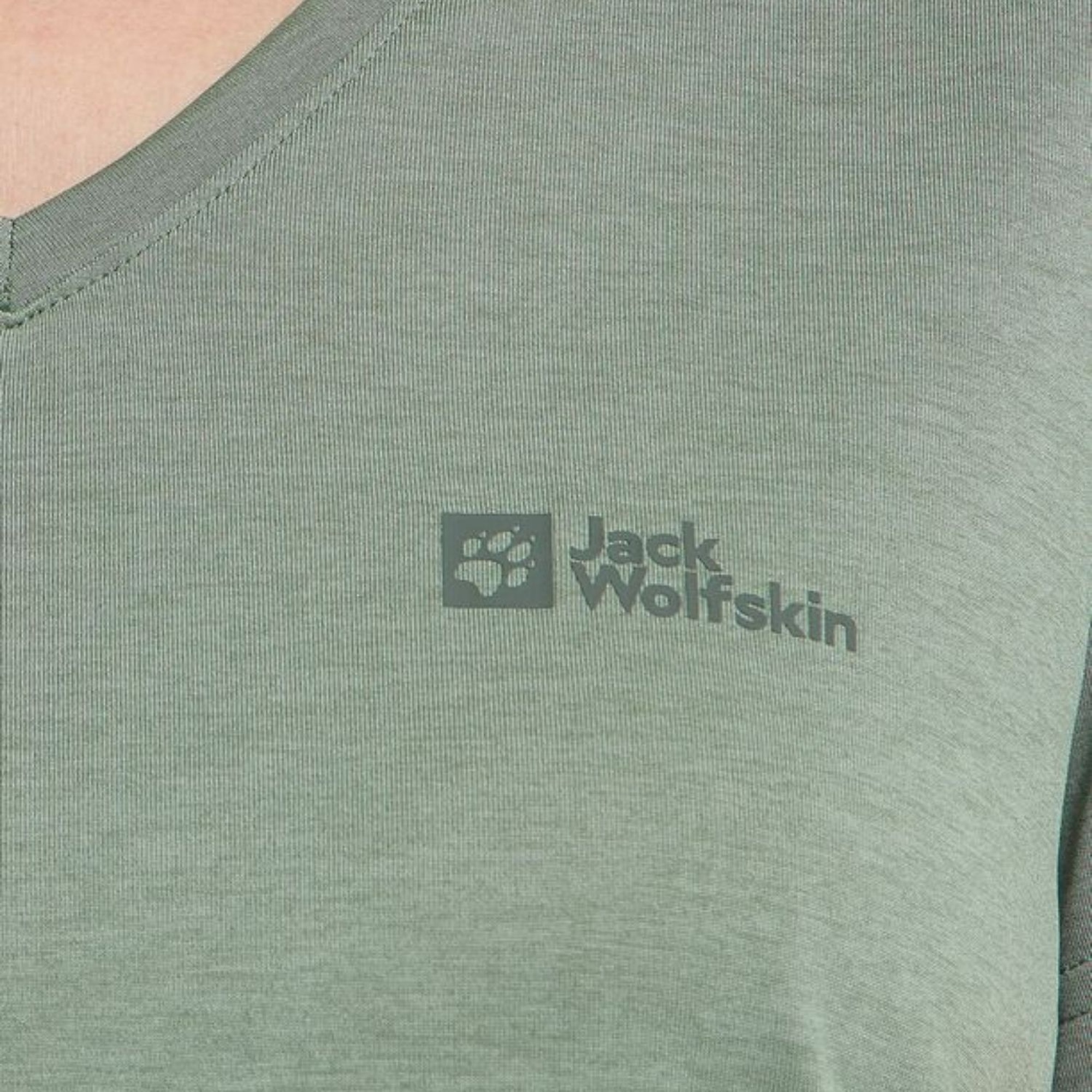 Jack Wolfskin Crosstrail T Kadın Yeşil Tişört