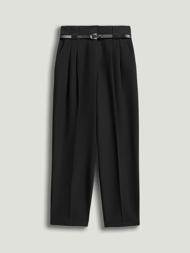  Kemer Detaylı Pantolon