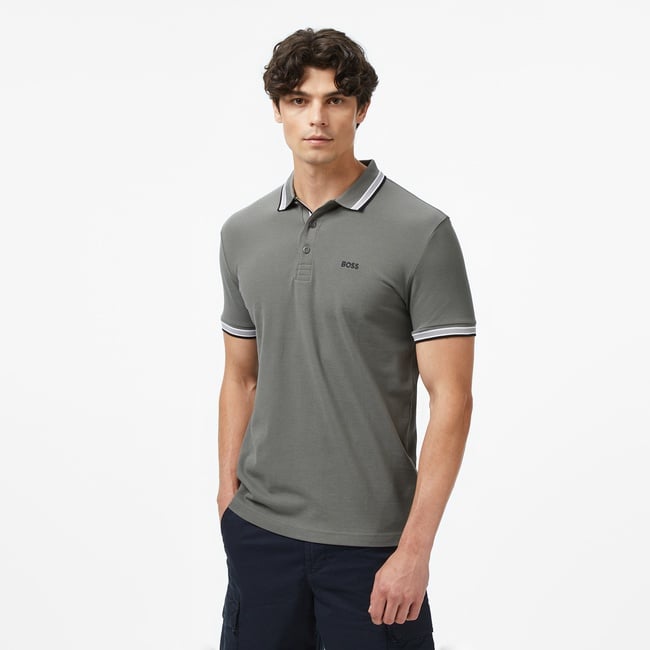  Boss Paddy Erkek Gri Polo