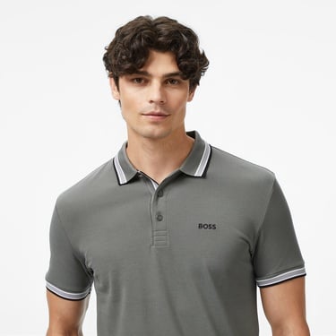  Boss Paddy Erkek Gri Polo