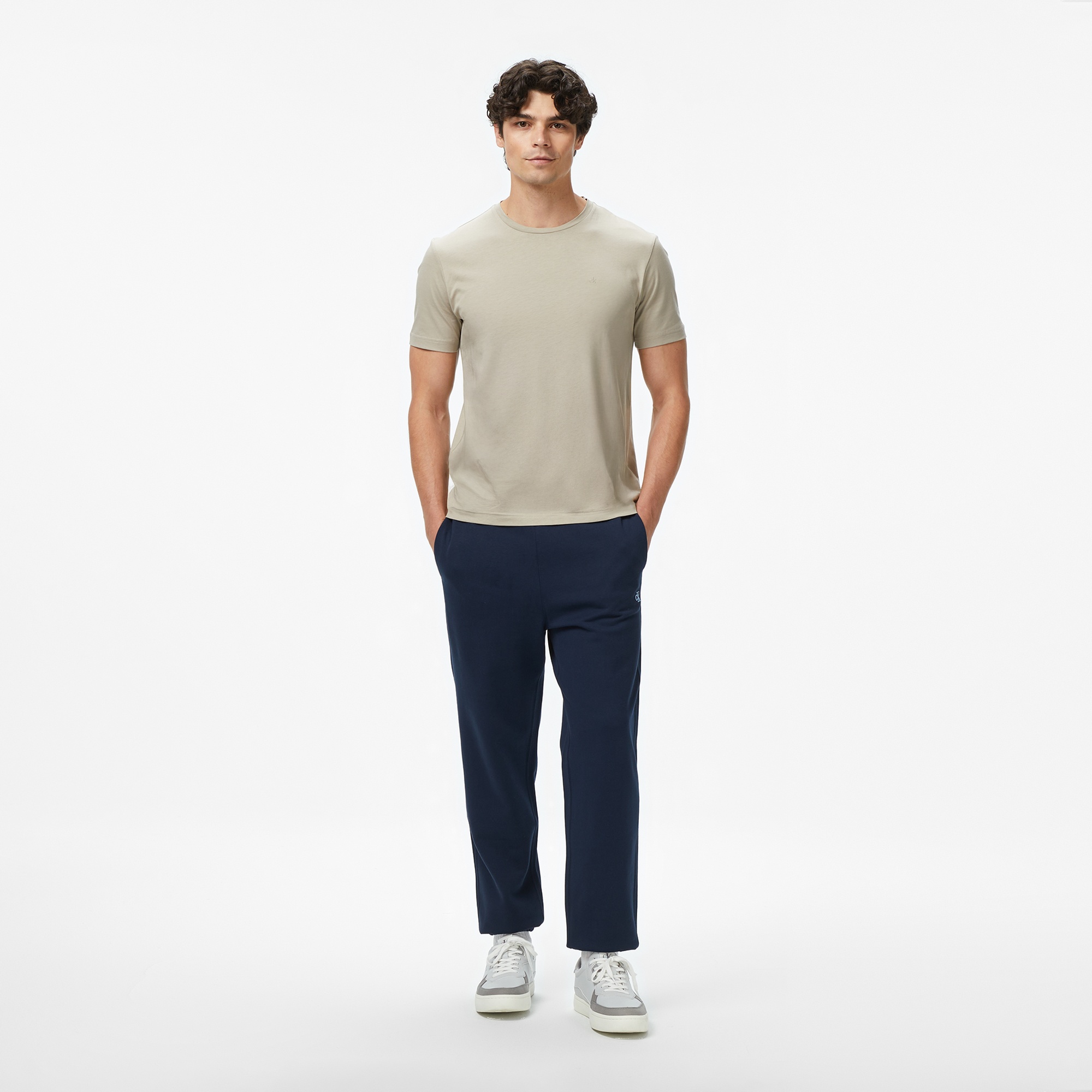 Calvin Klein Monogram Jogger Erkek Lacivert Eşofman Altı