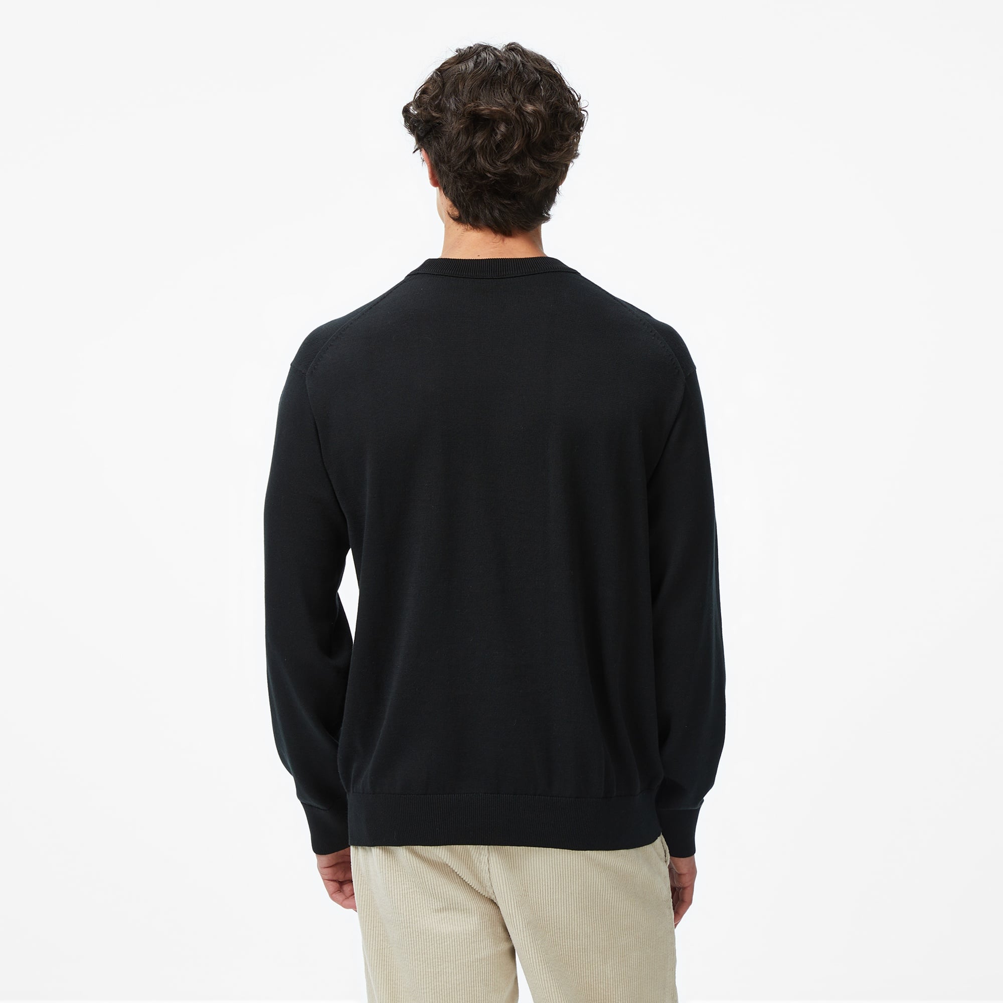 Calvin Klein Cotton Erkek Siyah Triko