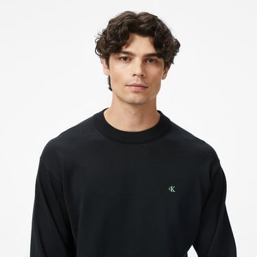  Calvin Klein Cotton Erkek Siyah Triko