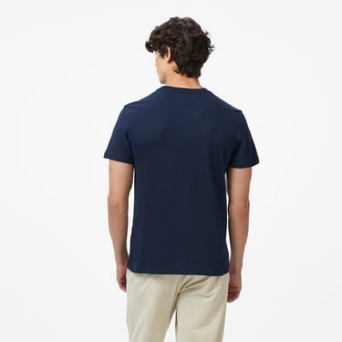  Tommy Hilfiger Twist Slim Flag Erkek Lacivert T-Shirt